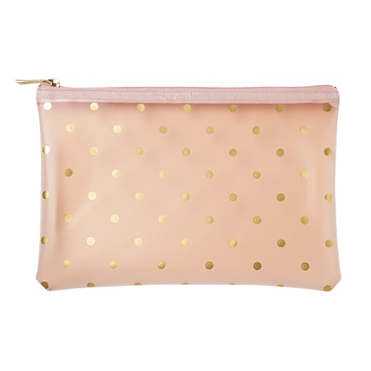 フラットポーチ  M ポルカドット