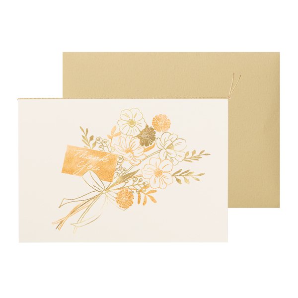 サンキューカード フラワーブーケ