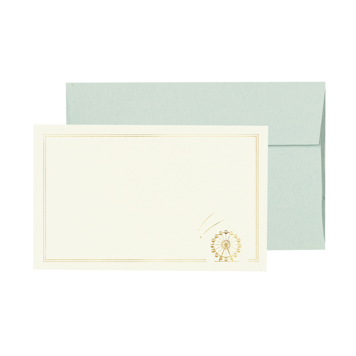 ミニカード  観覧車と流れ星