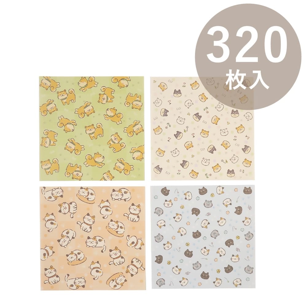 OKINI デザインペーパー 320枚入 しばねこ