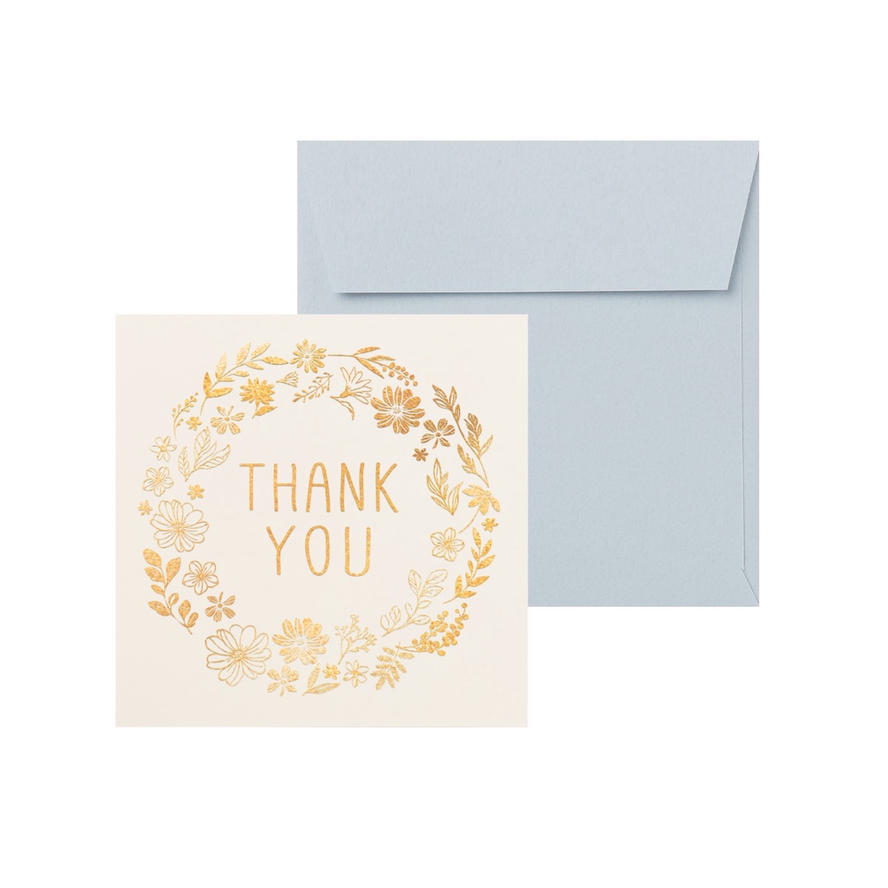 ミニカード サンキュー ミニ フラワーリース