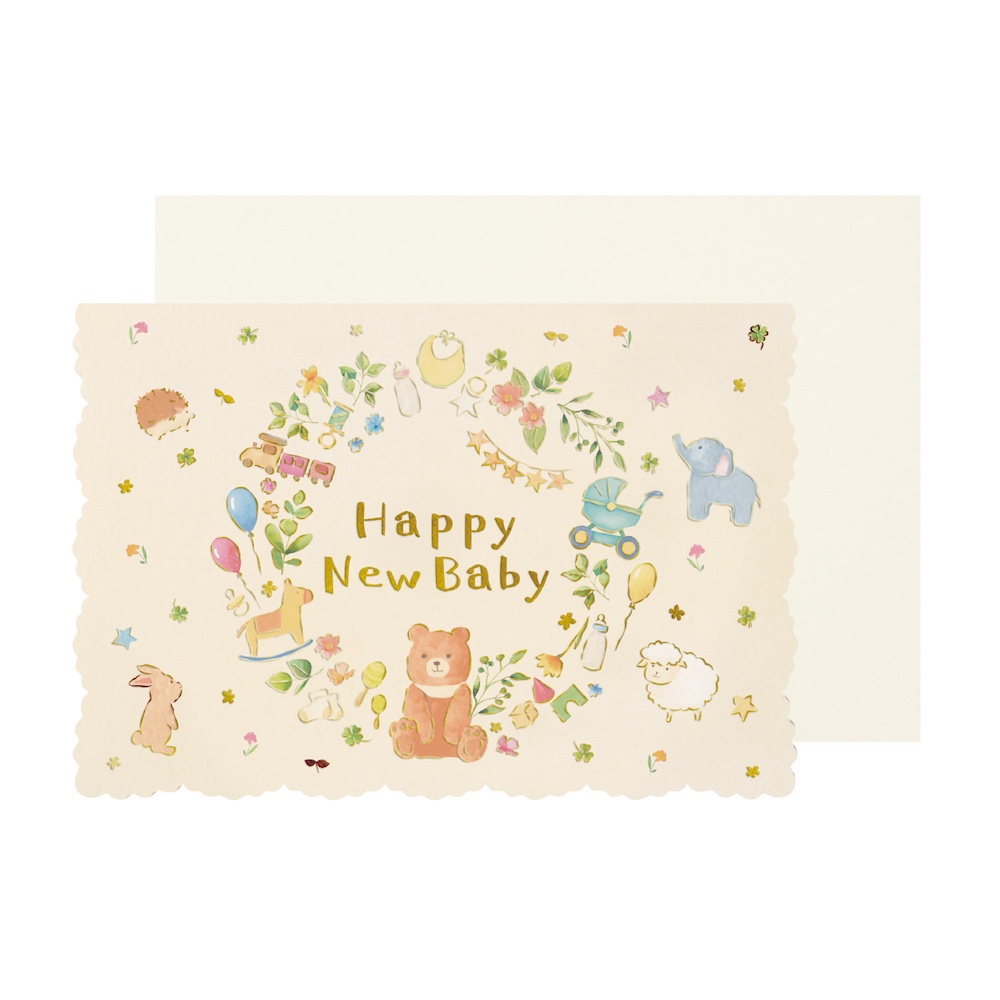 メッセージカード ベビー リトルアニマル