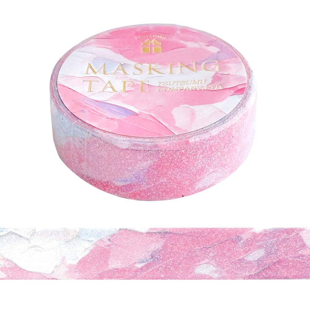 マスキングテープ グリッター ペイントアート 15mm<br />
