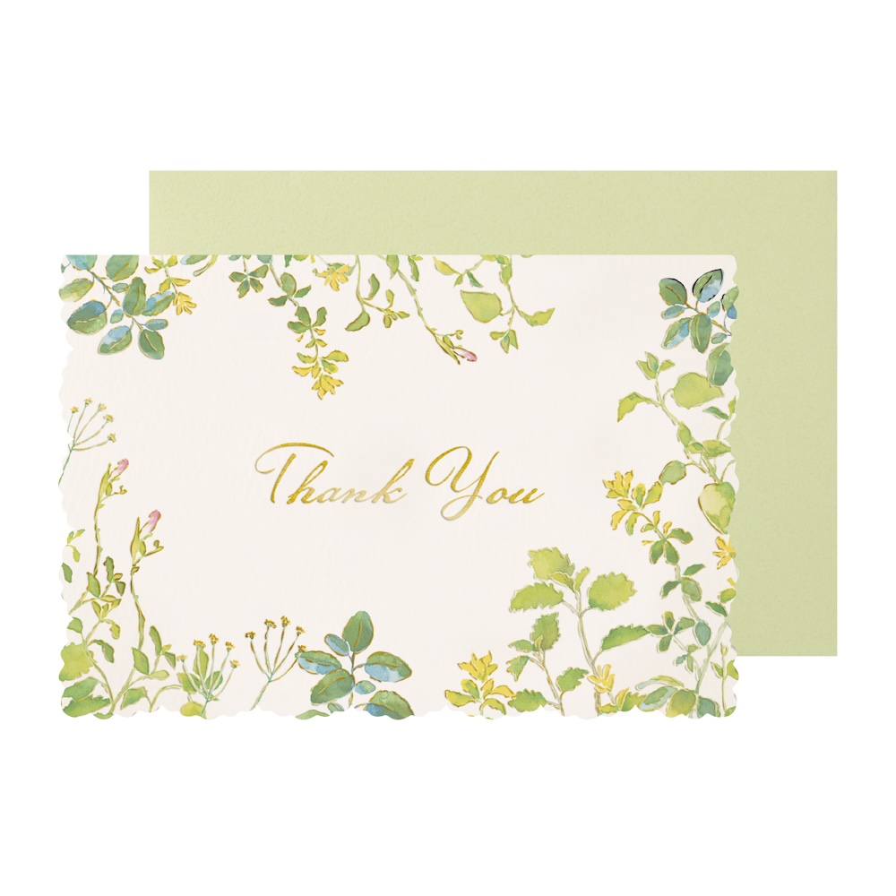 メッセージカード バースデー サンキュー グリーンガーデン