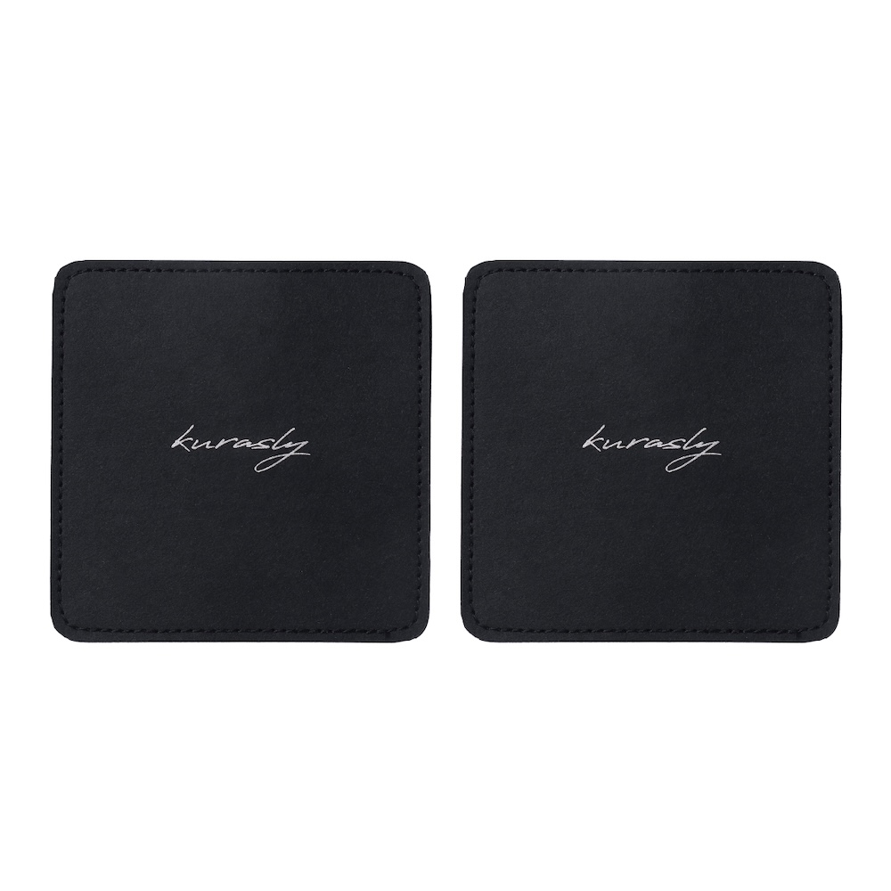 コースター 2枚 ブラック