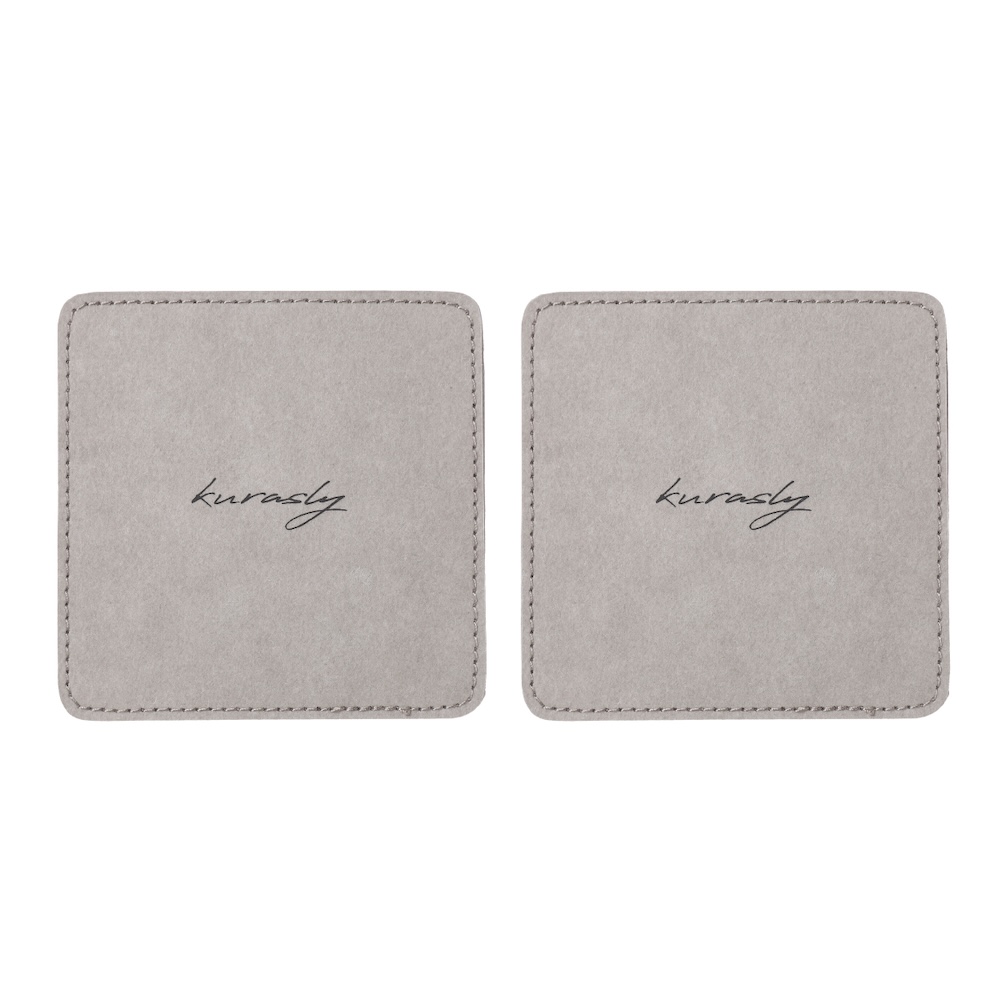 コースター 2枚 グレー
